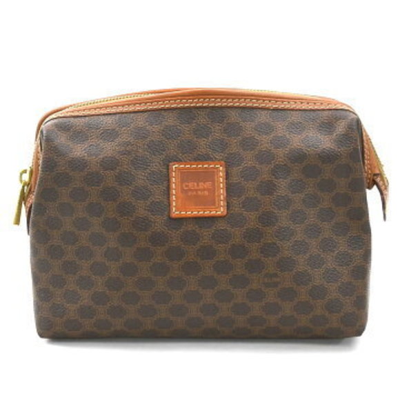 Celine Pouch Macadam Canvas Brown - Picture 1 of 5